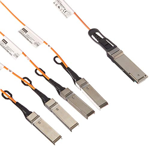 Lenovo 3M QSFP+ to 4XSFP+ ACTIV E Optical Cable, 00YL670