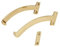 Quadrant Arm Stay Window Fittings Polished Brass Finish