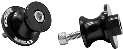 MZ-STORE Motorrad CNC Aluminium Ständeraufnahme M8*1,5 Bobbins Montageständer für GSR 400 600 750 1000 (Schwarz)