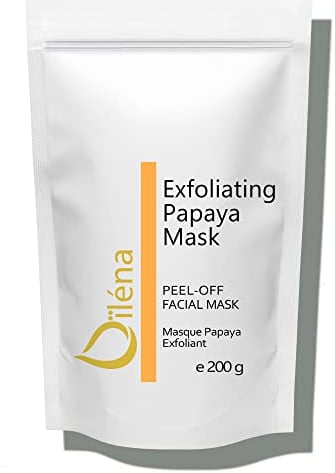 Oïléna - Alginate Peel-Off Moisturizing Mask 200g | Natural Skin Care with Marine Complex Powder | DIY Home Facial Mask | Exfoliating Papaya Mask for Blackhead Removal