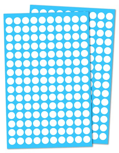 3000 Stück, 10mm Klebepunkte Runde Punktaufkleber Etiketten Markierungspunkte - Weiß