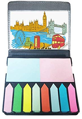 UK the United Kingdom London Self Stick Note Color Page Marker Box