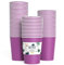 Lot de 60 gobelets en carton jetables biodégradables et compostables pour fête, anniversaire, bricolage - Violet - 266 ml