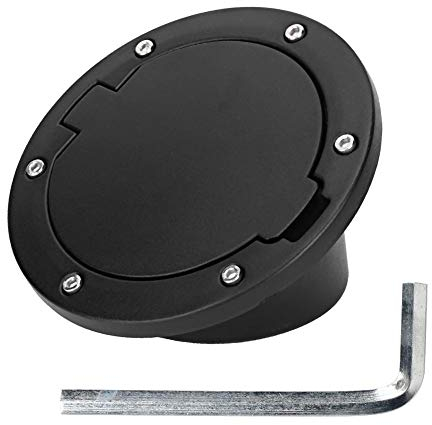 Tankdeckel, Schwarz ABS Tankdeckeldeckel Passend für JK 2007-2017 Autozubehör