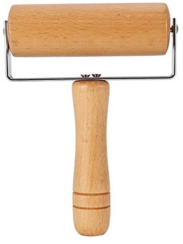 Nudelholz - BiuZi Pizza Baker 1Pc Brown Brown Pizza Roller Gebäck und Pizza Baker Roller Multifunktions-Backküchenutensilien(4)