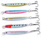 HiChuAng 5 Pcs Fishing Lures Set Hard Metal Fishing Lures Spoon Sequins Bait Fishing Spoon for Cod Bass Pile Salomon Trout Baits With Treble Hooks