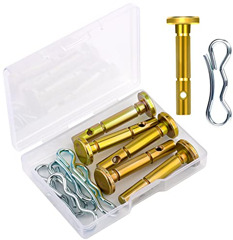 SAVITA 5 Stück 1,3x0,6x4,1cm Scherstifte und 5 Stück Splinte Kompatibel Ersatzteile Scherbolzen für Cub Cadet 738-04124A 714-04040 Schneefräse MTD Craftsman Cub Cadet