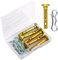 SAVITA 5 Stück 1,3x0,6x4,1cm Scherstifte und 5 Stück Splinte Kompatibel Ersatzteile Scherbolzen für Cub Cadet 738-04124A 714-04040 Schneefräse MTD Craftsman Cub Cadet