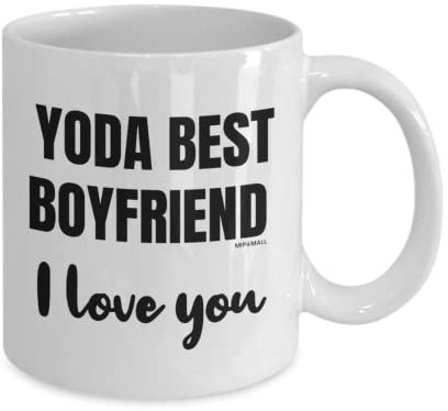 MIPOMALL Yoda Best Boyfriend Mug, I Love You Mug, Valentines Gifts for him, Valentines Day Mug, Birthday Cup, Christmas Presents from Girlfriend