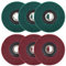 SI FANG 6 dischi abrasivi in fibra di nylon da 115 mm, mole abrasive, grana 120 e 320 assortite, set di mole abrasive in tessuto non tessuto, grana 120 e 320, 4,5 cm x 17,8 cm