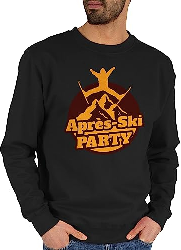 Sweater Pullover Sweatshirt Herren Damen - Skiurlaub Apres Ski - Après-Ski Party - XL - Schwarz - après Geschenk après+ski+Party Outfit apreski Pulli hüttengaudi Skifahren Geschenke skioutfit