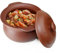 Casserole Clay Hot Pot 2.8l Lid Cooking Serving Soup Simmered Stewed Ceramic Red Unglazed Bowls (Red L)