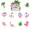 11Pcs Pink Dinosaur Happy Birthday Cake Toppers,Dinosaur Cake Toppers for Girls,GirlsDinosaur Birthday Cake Decorations Cupcake Toppers for Girls,Kids,Baby Shower BirthdayDinosaur Party Supplies