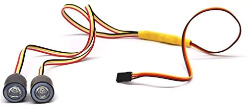 WANGCL 12 Modi Multicolor RC Scheinwerfer 19mm RC Auto Licht RC Demon Eyes Scheinwerfer für 1/10 RC Auto Traxxas TRX-4 Axial Scx10 RC4WD D90 RC Crawler Zubehör