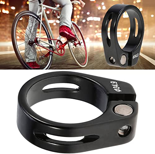Fahrrad Sattelklemme 34,9 mm, Fahrrad Sattelstützenklemme Aluminiumlegierung Fahrrad Sattelstütze für die Meisten Mountainbikes Rennräder (34,9 mm schwarz)
