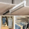 MAFAGE Tringle à vêtements extensible permettant de sortir les cintres, barre télescopique réglable, 497 mm, blanc