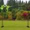 Gartenbogen Breite 140/180/350Cm Rosenbogen Metall Pflanzbogen, Kletterpflanzen Pavillongestell, Mit Sockel, Schwarz, Für Eingangstür Im Freien,Schwarz,W1.4M*H2.3M