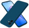 EASSGU Coque pour iPhone 12 (6.1 inches), Étui en Silicone TPU Souple - Bleu Saphir
