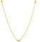 24 Karat / 999 Gold Gelbgold Kette 40+5cm Für Unisex Frauen Männer Teenager Mädchen Jungen Paare mit Geschenkschachtel ZHOU LIU FU