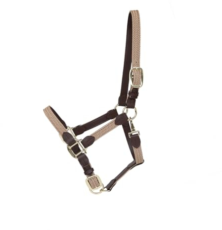 Kentucky - Halfter - Beige - Geflochtenes Nylon - Größe Full