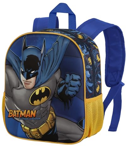 DC Comics Batman-Mochila 3D Pequeña, 26 x 31 cm, Capacidad 8,5 L, Night Azul Oscuro