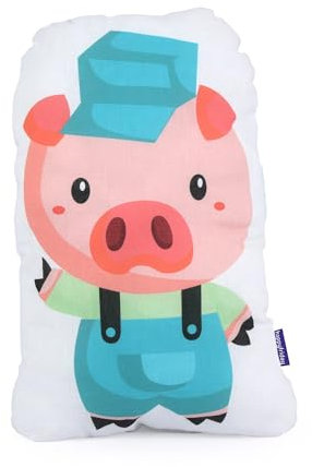 happyfriday Piggys Kissen, 40 x 30 cm, mehrfarbig, 40 x 30 cm, 100 % Baumwolle, Qualität 150