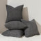 Topfinel Kissenbezug 50x50 Dunkelgrau Anthrazit 4er Set Cord körnig Kissenbezüge Kissenhülle Dekokissenbezug Sofakissen Couchkissen für Sofa Schlafzimmer Wohnzimmer Balkon Kinder flauschig