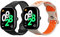 kwmobile Straps Compatible with Xiaomi Redmi Watch 4 Straps - 2x Replacement Silicone Watch Bands - Smartwatch or Fitness Tracker - Black/Dark Grey/White/Orange