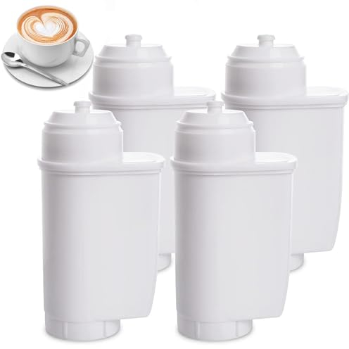 4 Stück Wasserfilter für Siemens EQ Series, EQ5 EQ6 EQ7 EQ9 S700 EQ500, Wasserfilter Kaffeevollautomat für Siemens 3200, Bosch TCZ7003, TCZ7033, 467873, Kaffee Wasserfilter (Weiß)