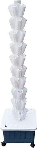 BTURYT Hydroponik -Turm, Hydroponic Culture System, Aironic Cultivation Kit, Aquaponic Sawed System Für Obst Und Gemüse Mit Feuchtigkeitspumpe, Adapter, Aussaatbett Und Netzwerkpaketen