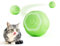 Namsan Katzenspielzeug Elektrisch Katzenball mit LED Licht Automatischer 360-Grad-Rollbal Interaktives Katzenspielzeug Katzen Powerball Type-C Wiederaufladbarer für Katzen (Grün)