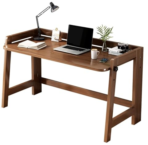Computertisch Schreibtisch Bürotisch Klappbarer Computertisch, Moderne Werkbank, Schreibtisch Aus Massivem Holz, Schreibtisch Für Zuhause Mit 2 Verstellbaren Schreibtischeinstellungen PC-Tisch Officet