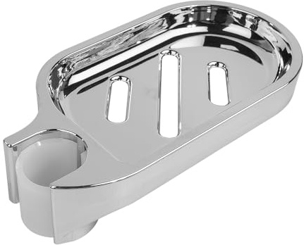 Hsthe Sea Shower Rail Soap Holder, Clip-on Bathroom Soap Holder, ABS Shower Soap Dish, Adjustable Bathroom Gadget FOR 22MM Tube/Pole