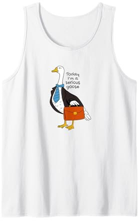 Gans im Anzug, mit einem Koffer, heute bin ich eine ernste Gans Tank Top