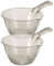 UTHCLO Lot De 2 Louches En Plastique Avec Bec Verseur Cuillère À Eau De Cuisine Cuillère De Bain Outil De Trempage Manche Épais Outil D'arrosage De Jardin Multifonctionnel Gris