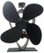 Vocdikficy Ventilatore Alimentato Ventilatore Termico Non Elettrico Ventilatore per Camino Ventilatore per Stufa Ventilatore per Circolazione Aria Calda Ventilatore Termico Silenzioso