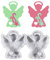 Moldes de silicona con figura de ala para hacer jabón de resina epoxi, moldes de silicona de yeso para manualidades