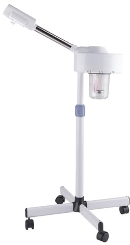 Karl Home Professional Facial Steamer, Touch Panel, Adjustable Height | Ozone Humidifier Sprays Moisturizing Hot Face Spa Mist for Home Beauty Salon, Personal Skin Care, Deep Cleaning, White