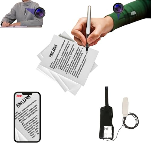 PingaOculto Camera Wifi Pro Batteria Ampliata compatibile con Auricolare | Risoluzione 4K reale, Controllo remoto, WiFi in tempo reale, Messa a fuoco regolabile, Con auricolare spia, Senza fili