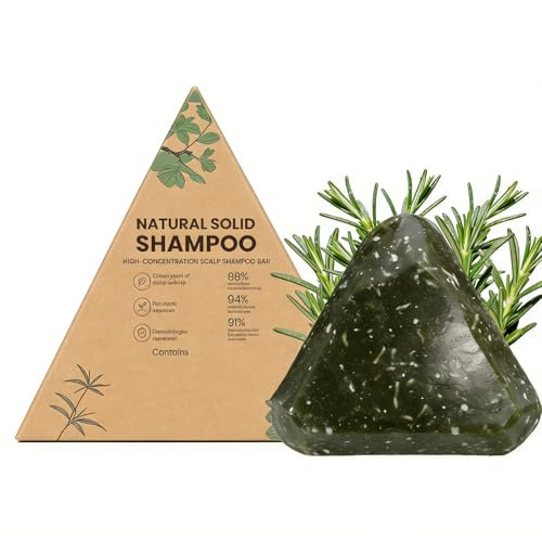 Yoracare Korean Scalp Revival Bar, Rosmarin & Aminosäuren Stärkender Anti-Verdünnungs-Shampoo-Riegel, Feuchtigkeitsspendende & Kopfhaut Kräuterpflege, Shampoo Für alle Haartypen (01)