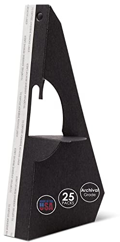 Lineco Single Wing Self-Stick Easel Backs, Size 7 Color: Black, (Pack of 25)