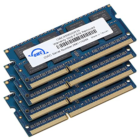 OWC - 16GB Memory Upgrade Kit - 4 x 4GB PC8500 DDR3 1066MHz SO-DIMMs für alle Apple iMac 21,5 und 27 (Oktober/2009) Modelle