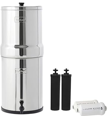 IMP6X2-BB Imperial Berkey with 2 Black Filters and 2 Flouride Filters by Berkey