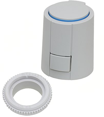 Stellantrieb 24V Alpha 5/Kamo KTS/Buderus mit Adapter VA80 für Heimeier/Kermi/Roth/Herb/Thermoval uvm.