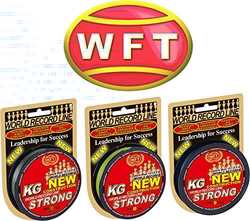 WFT KG Strong 300m 0,18mm 22kg, geflochtene Schnur, Meeresschnur, Angelschnur, Geflechtschnur, Farbe:Multicolor