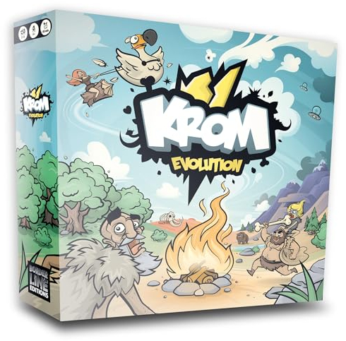 BORDERLINE EDITIONS Krom – Gesellschaftsspiel – lustiges und einfaches Strategiespiel – zum Spielen in der Familie – ab 7 Jahren – 2 bis 6 Spieler