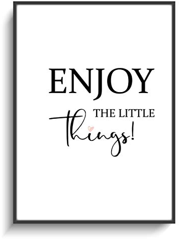 Poster DIN A4 Enjoy Things! 2 Bild Modern Kunstdruck ohne Rahmen