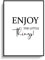 Poster DIN A4 Enjoy Things! 2 Bild Modern Kunstdruck ohne Rahmen