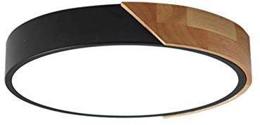 minifair Plafonnier LED rond à gradation trichromatique,Black, 40cm