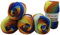 Ilkadim 5 x 100 g YarnArt Ambiance Strickwolle Mehrfarbig mit Farbverlauf, 500 Gramm Strickgarn mit 20% Wolle-Anteil (blau braun terrakotta u.a. 157)